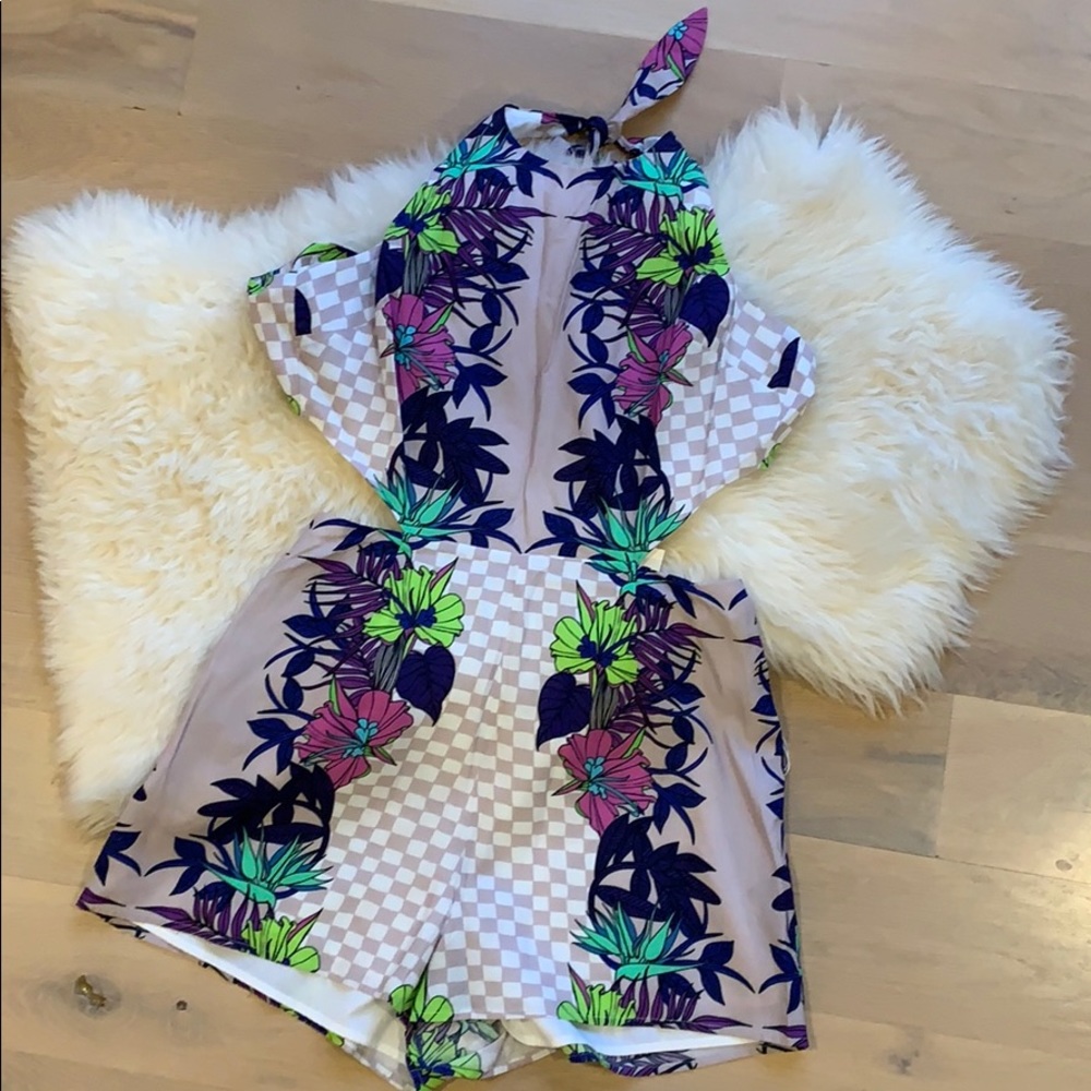 Mara Hoffman Jardin Tie Back Romper